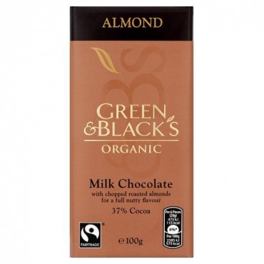 Green & Black's Organic Milk Almond Chocolate 100g